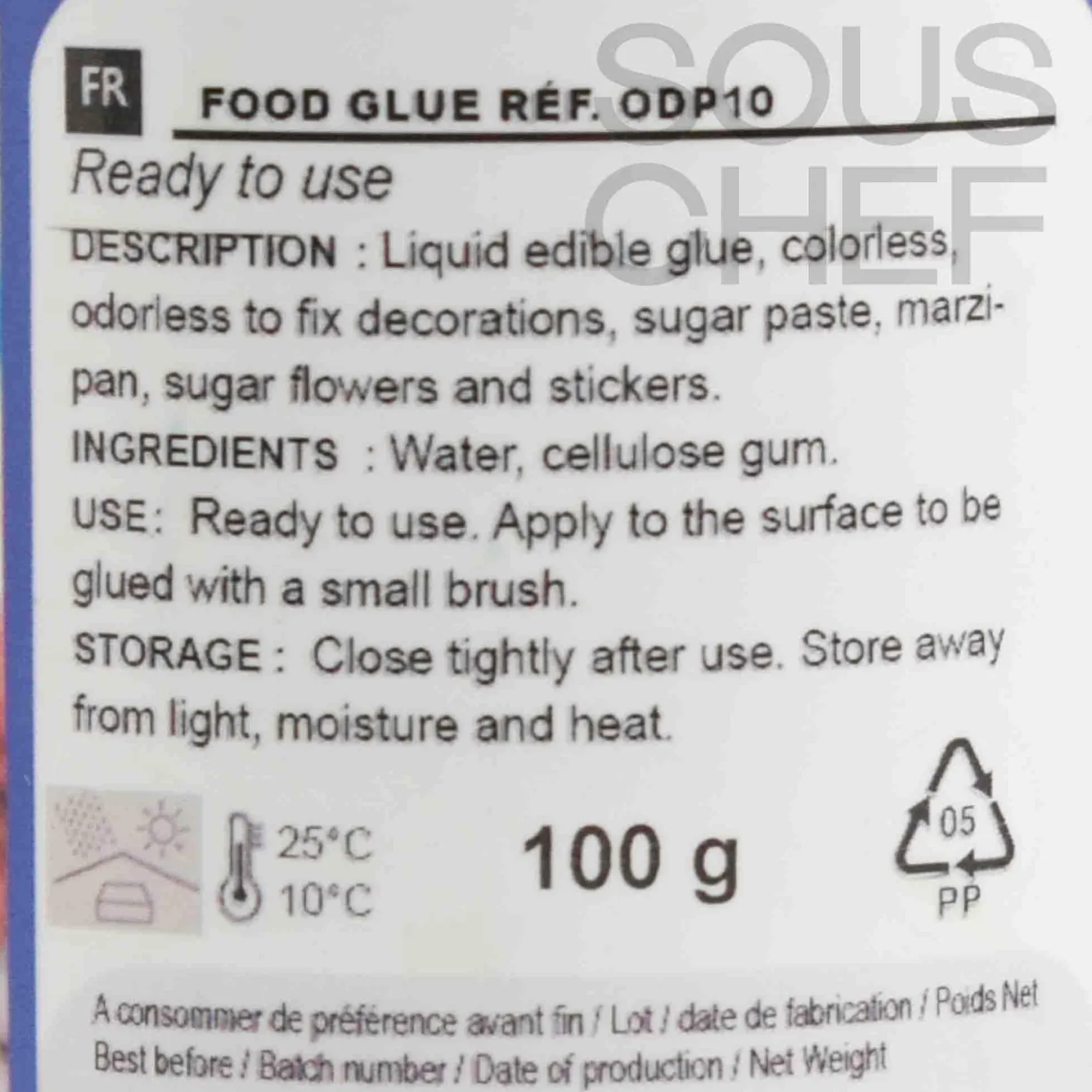 Clearance Short Dated Food Glue, 100g Ingredients Brands|Baking Ingredients