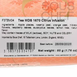 Online Short Dated Citrus Fruit Infusion Tea, 50g Ingredients Brands|French Ingredients
