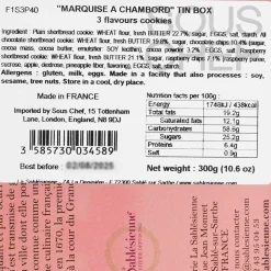 Clearance Short Dated French Butter Biscuits in Floral Gift Tin, 300g Ingredients Brands|French Ingredients