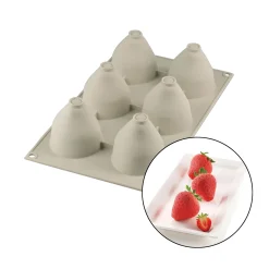 Discount Silicone Strawberry Dessert Mould, 95ml Baking Supplies & Equipment