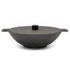 Noir Cast Iron Wok, 34cm Pots & Pans