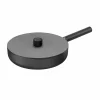 Online Noir Cast Iron Saute Pan with Lid, 28cm Pots & Pans