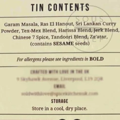 New World Spice Tin Ingredients Brands|Herbs & Spices