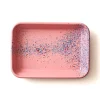 Splatter Fest Enamel Roasting and Serving Dish, Pink Middle Eastern Ingredients|Baking Supplies & Equipment