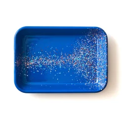 Clearance Splatter Fest Enamel Roasting and Serving Dish, Cobalt Blue Middle Eastern Ingredients|Baking Supplies & Equipment