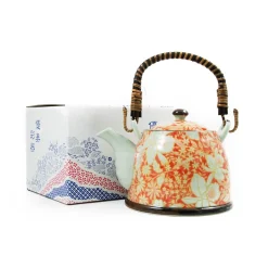 Online Suisen Red Japanese Teapot Tableware Brands|Japanese Ingredients