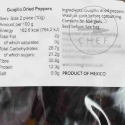 Guajillo Chilli, 75g Mexican Ingredients|Herbs & Spices
