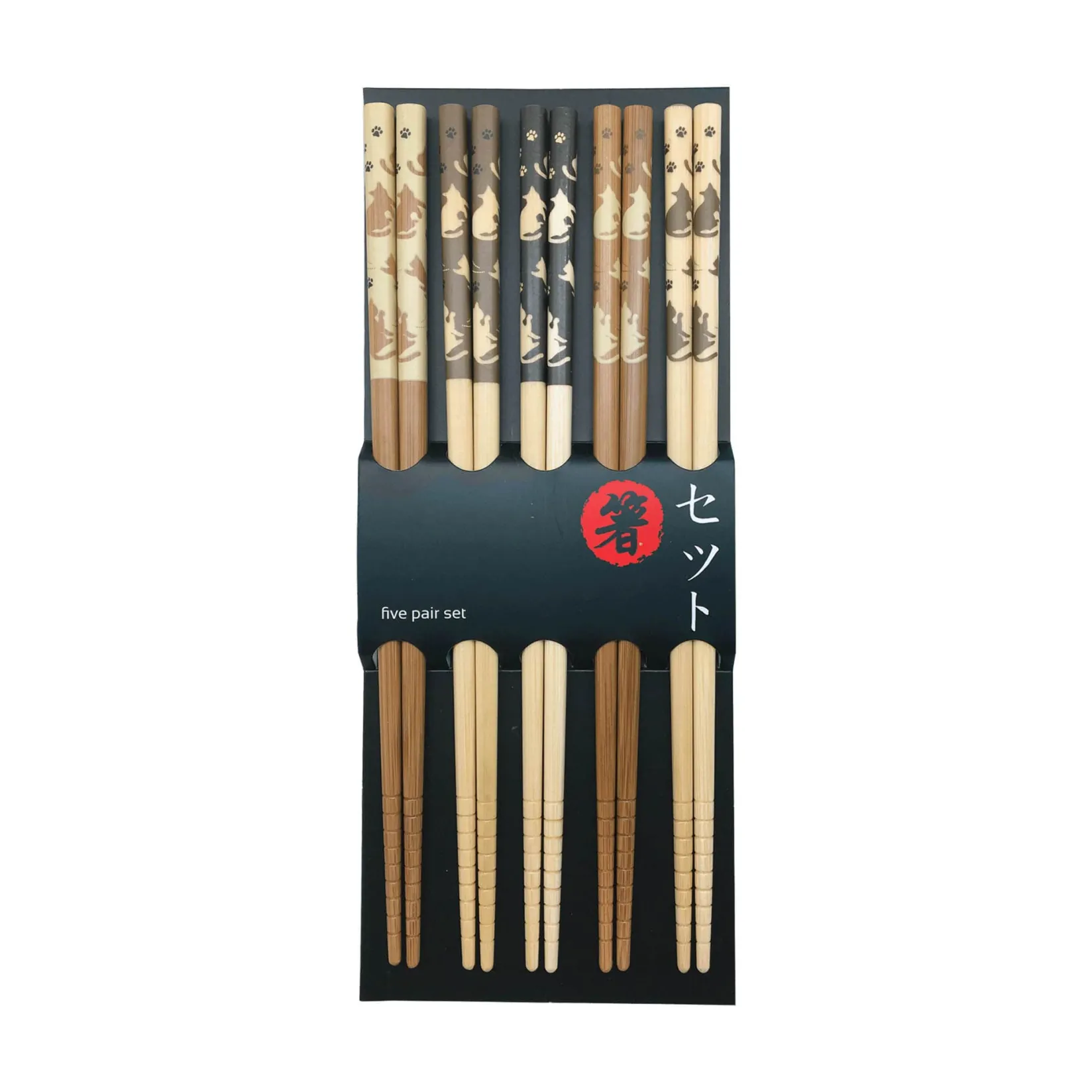 Best Tan Lucky Cats Chopsticks, 5 Pairs Japanese Ingredients|Tableware Brands