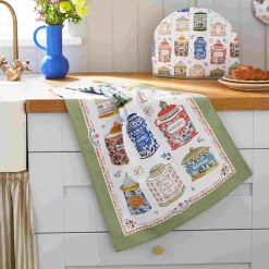 Outlet Tea Tins Cotton Tea Towel Kitchen Textiles & Clothing