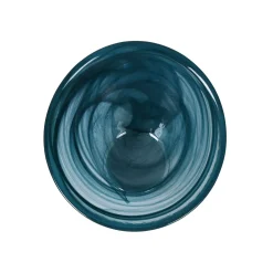Hot Teal Marble Glass Bowl, 14.5cm Tableware Brands|Crockery & Dinnerware