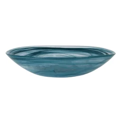 Best Teal Marble Glass Salad Bowl, 30cm Tableware Brands|Crockery & Dinnerware