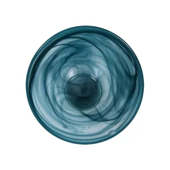 Clearance Teal Marble Glass Serving Bowl, 25cm Tableware Brands|Crockery & Dinnerware