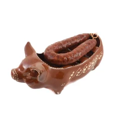 Outlet Terracotta Chorizo Pig Serving Dish, 30cm Tableware Brands