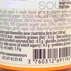 Espelette Chilli Sauce, 100ml French Ingredients|Herbs & Spices