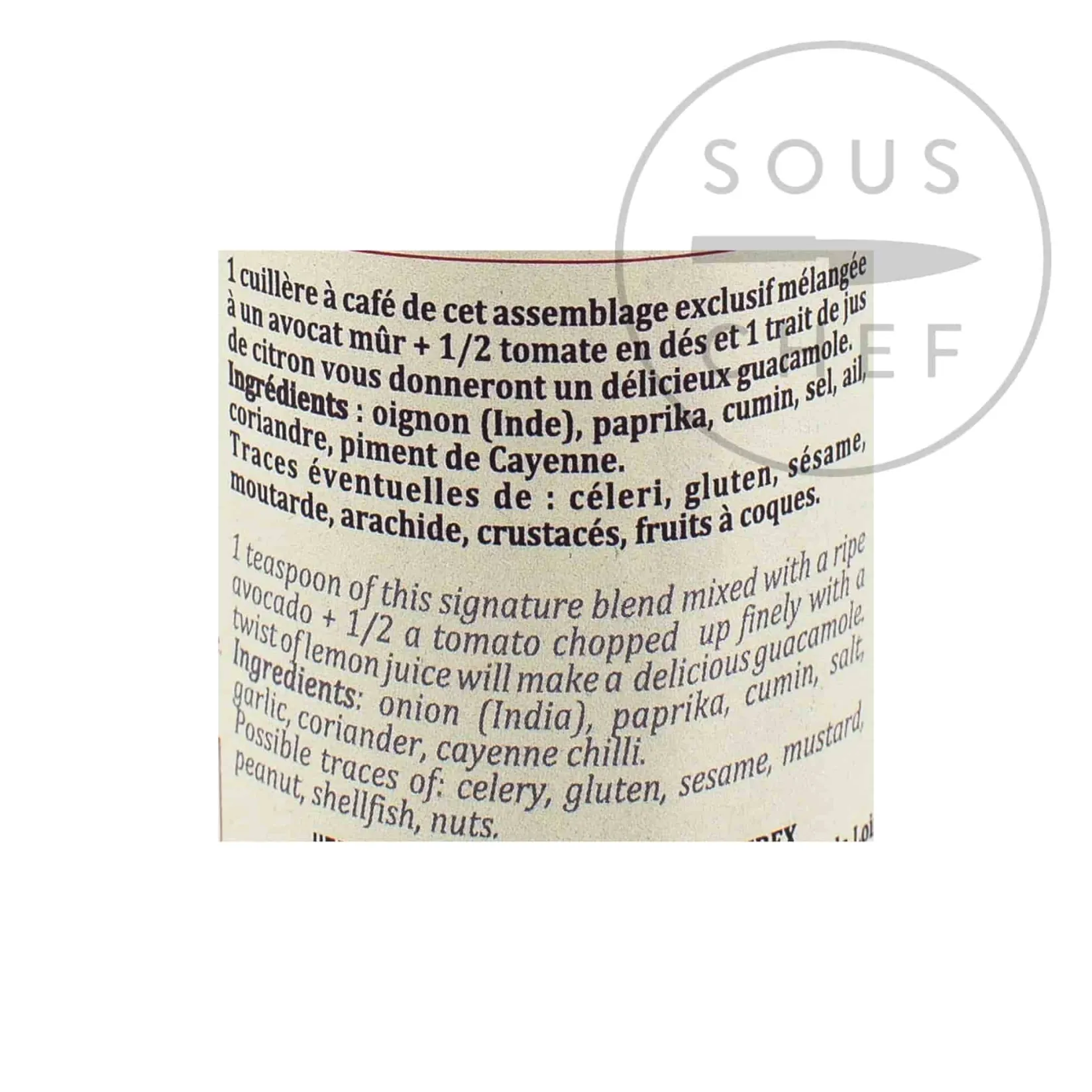 Clearance Guacamole Spice Blend, 55g Ingredients Brands|Mexican Ingredients