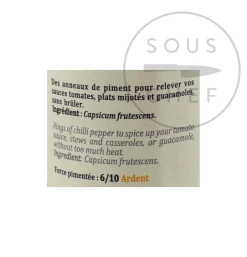 Hot Rings Of Fire Chilli Pepper, 15g Ingredients Brands|Herbs & Spices