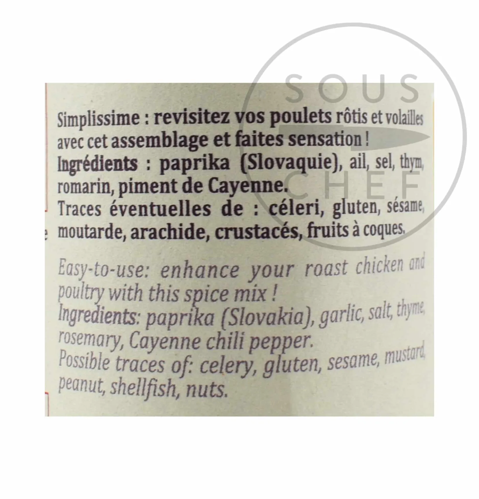 Clearance Roast Chicken Spice Blend, 70g Ingredients Brands|Herbs & Spices