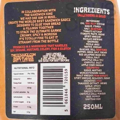 Online Sandwich Glue Ultimate Sandwich Sauce, 250ml Sauces & Condiments|Ingredients Brands