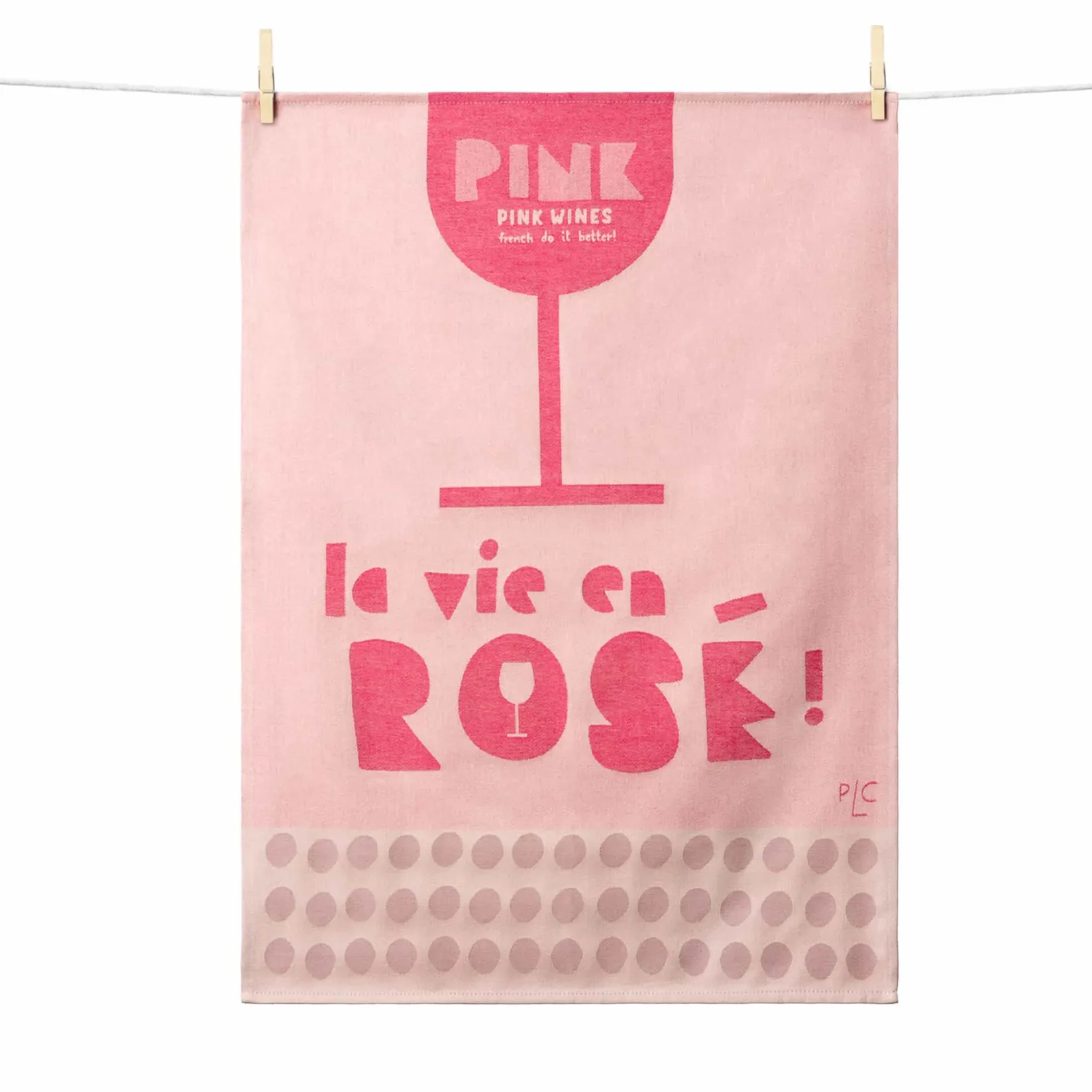 Best La Vie en Rose French Jacquard Tea Towel Kitchen Textiles & Clothing