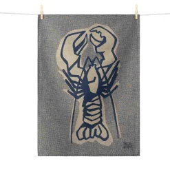 Hot Lobster French Jacquard Tea Towel Kitchen Textiles & Clothing