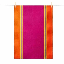 Outlet Purple & Orange French Jacquard Tea Towel Kitchen Textiles & Clothing