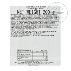 Japanese Curry Sauce Spices, Medium-Hot 200g Ingredients Brands|Japanese Ingredients