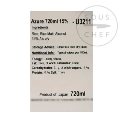Outlet Azure Sake, 720ml Ingredients Brands|Japanese Ingredients