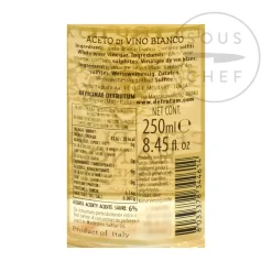 Hot Trebbiano White Wine Vinegar, 250ml Ingredients Brands|Italian Ingredients