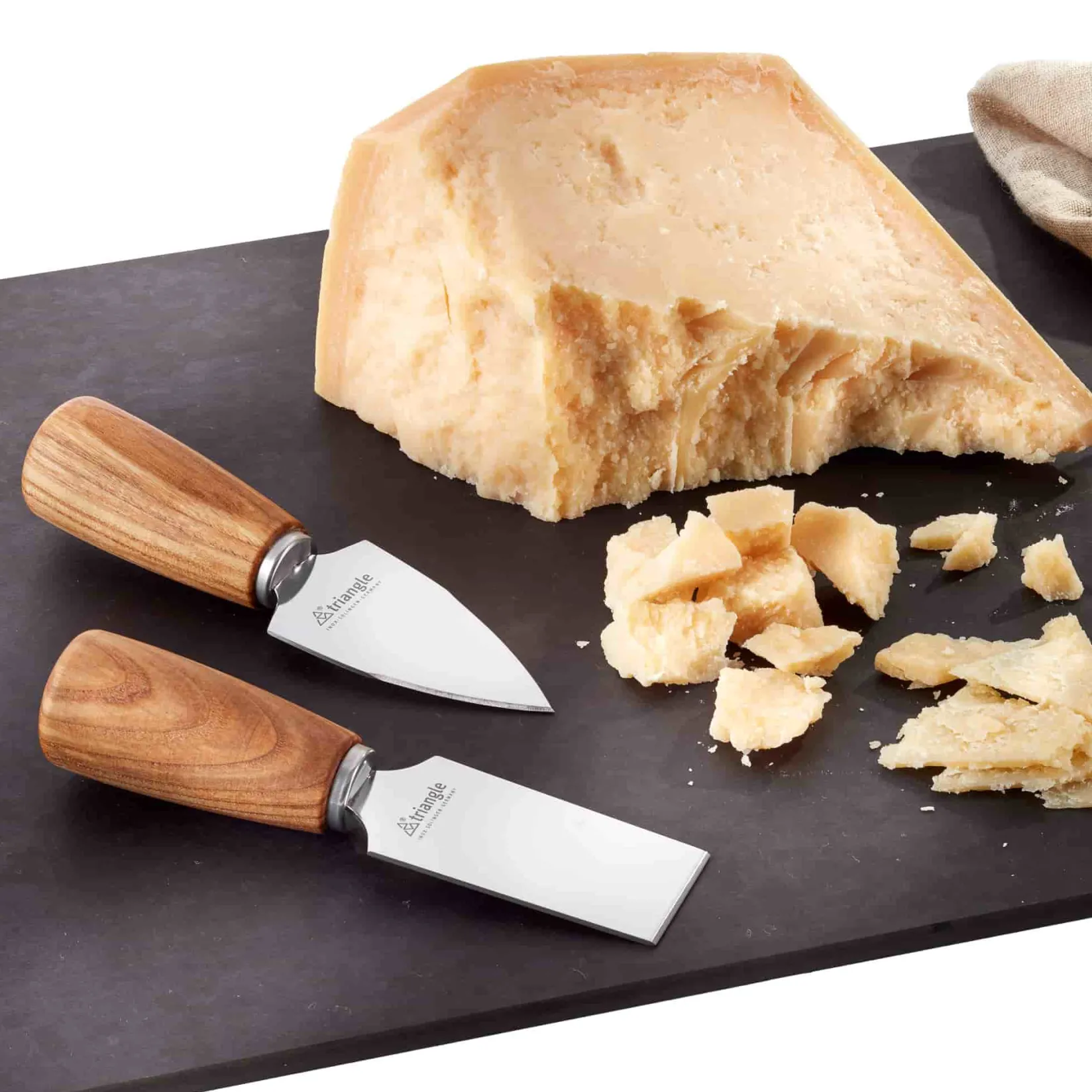 Discount Set of 2 Parmesan Knives with Ash Wood Handles Kitchen Knives