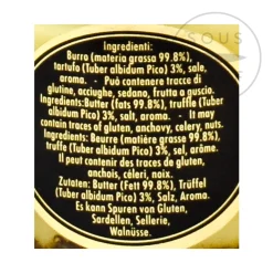 Truffle Butter Ingredients Brands|Italian Ingredients