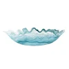 Online Turquoise Marble Glass Serving Bowl, 40x30cm Tableware Brands|Crockery & Dinnerware