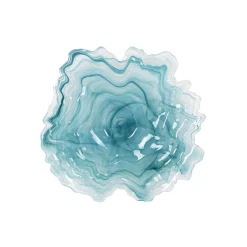 New Turquoise Marble Glass Serving Tray, 39cm Tableware Brands