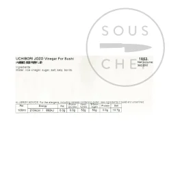Uchibori Premium Sushi Vinegar, 360g Ingredients Brands|Japanese Ingredients