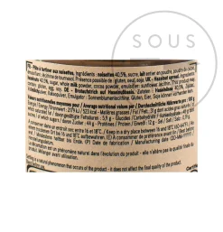 Hot Chocolate Hazelnut 40% Spread, 280g Ingredients Brands|French Ingredients
