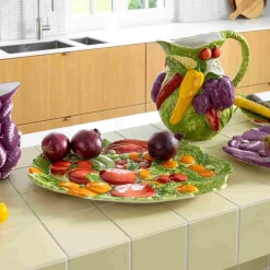 New Vegetable Ceramic Platter, 37.5cm Tableware Brands