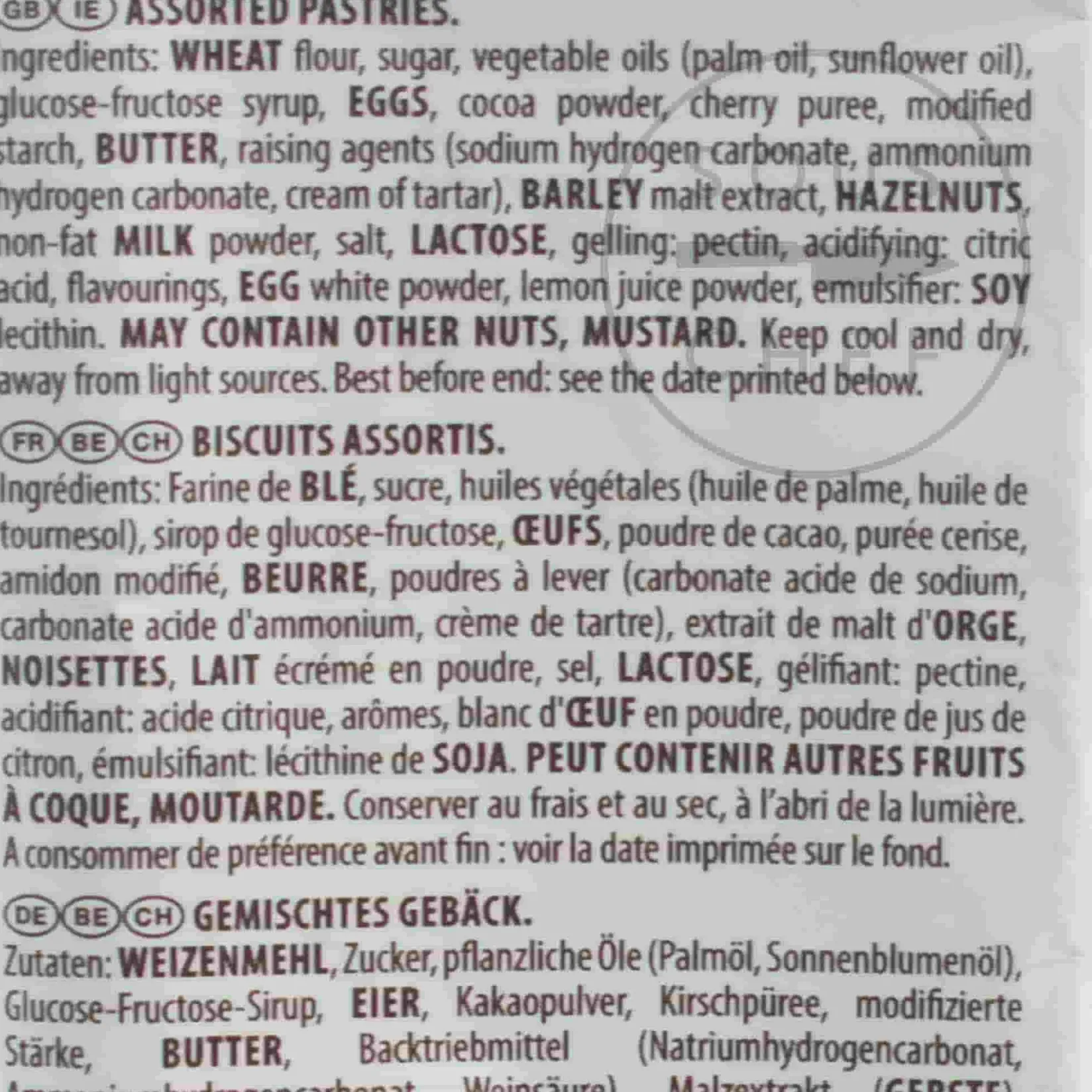 Vicenzi Mini Voglie Pastry Selection, 250g Ingredients Brands|Cakes & Bakery