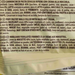 Discount Vicenzi Puff Pastry with Hazelnut Cream, 125g Ingredients Brands|Cakes & Bakery