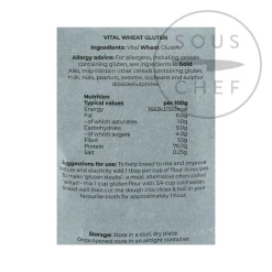 Outlet Wheat Gluten Flour - Seitan Flour, 500g Ingredients Brands|Baking Ingredients