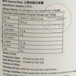 Discount Chinese Sesame Paste, 225g Ingredients Brands|Chinese Ingredients