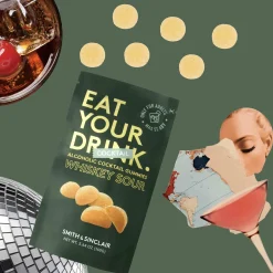Sale Whiskey Sour 5V Alcoholic Cocktail Jelly Sweets, 160g Ingredients Brands|Chocolate & Sweets
