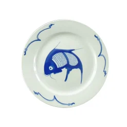 Discount White & Blue Carp Charger Plate, 30cm Tableware Brands|Chinese Ingredients