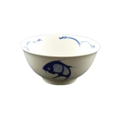 Outlet White & Blue Carp Rice Bowl, 11.5cm Tableware Brands|Chinese Ingredients