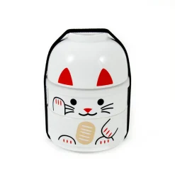 Hot White Manekineko Bento Box, 640ml Tableware Brands|Japanese Ingredients