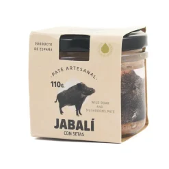 Wild Boar & Mushroom Pate, 110g Spanish Ingredients|Snacks