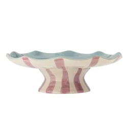 Online Willa Lilac Stripe Cake Tray, 28cm Tableware Brands