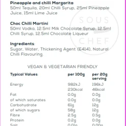 Outlet Premium Chilli Syrup, 750ml Ingredients Brands|Made In The Uk