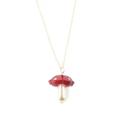 Clearance Red Mushroom Necklace Tableware Brands