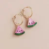 Discount Watermelon Hoop Earrings Tableware Brands