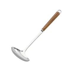 Discount Wood Handle Stainless Steel Gravy Ladle Kitchen Tools & Utensils