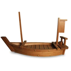 Online Wooden Sushi Boat Japanese Ingredients|Serveware